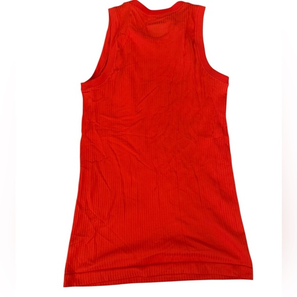 Athleta size small red ribbed tank top in excellent like-new condition - Picture 3 of 4